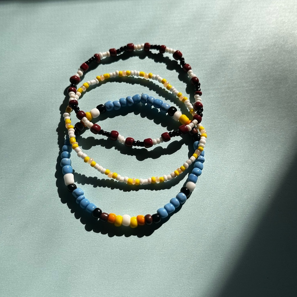 Handmade Colorful bracelet stack - Picture 2 of 2